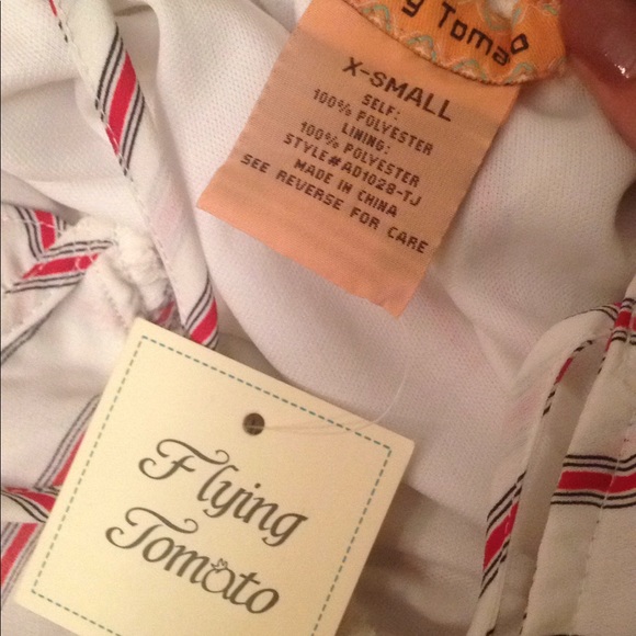 Flying Tomato Dresses Nwt Flying Tomatoes Hi Low Ruffle Stripe